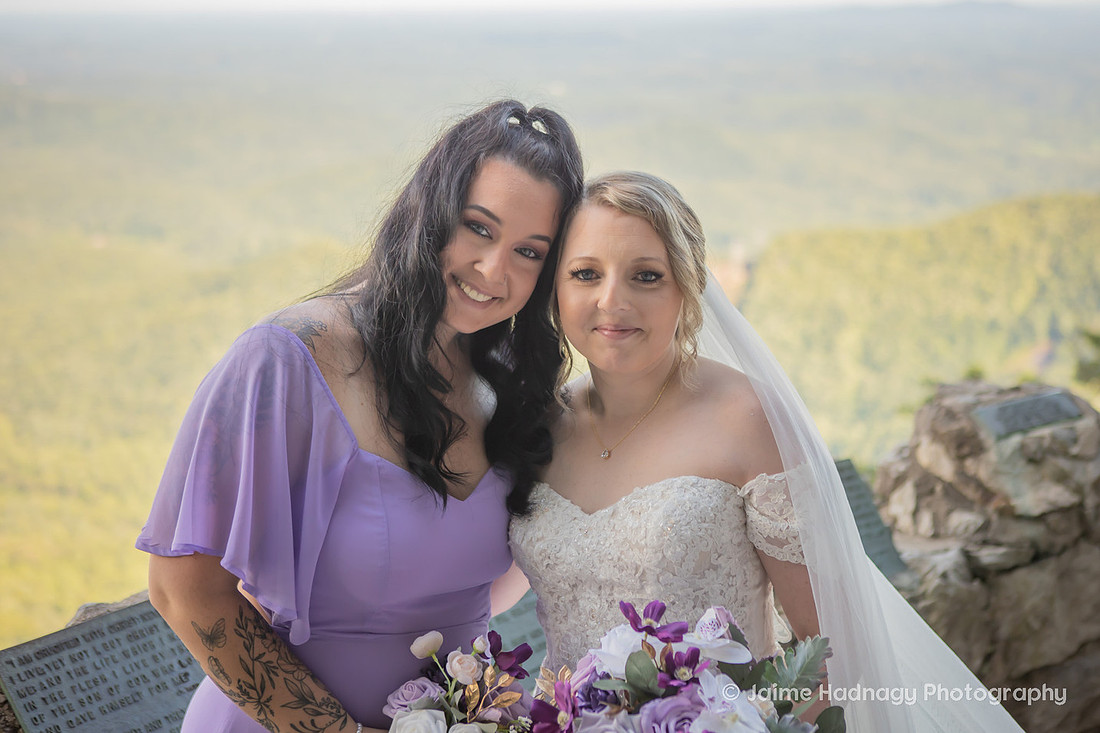 Wedding Party Portraits in the mountains at Pretty Place