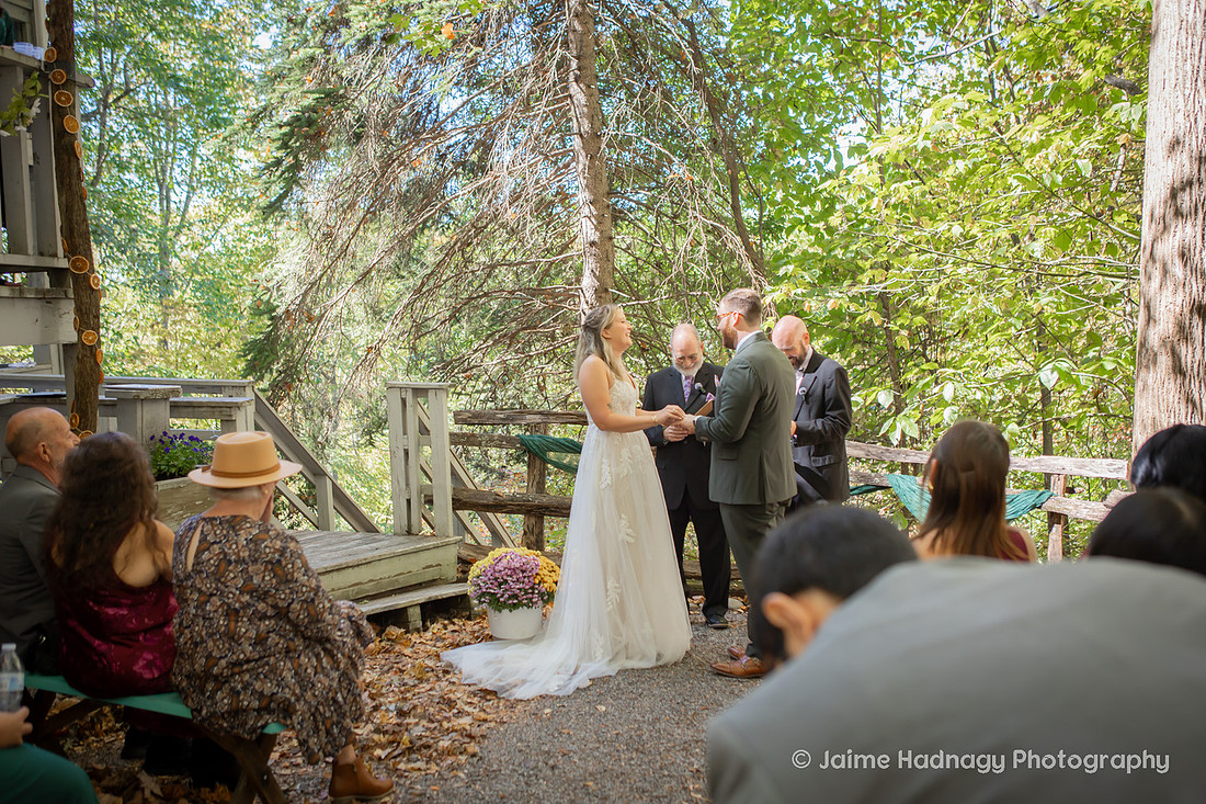 Small Family Wedding at Cabin in the mountains | Asheville Photographer