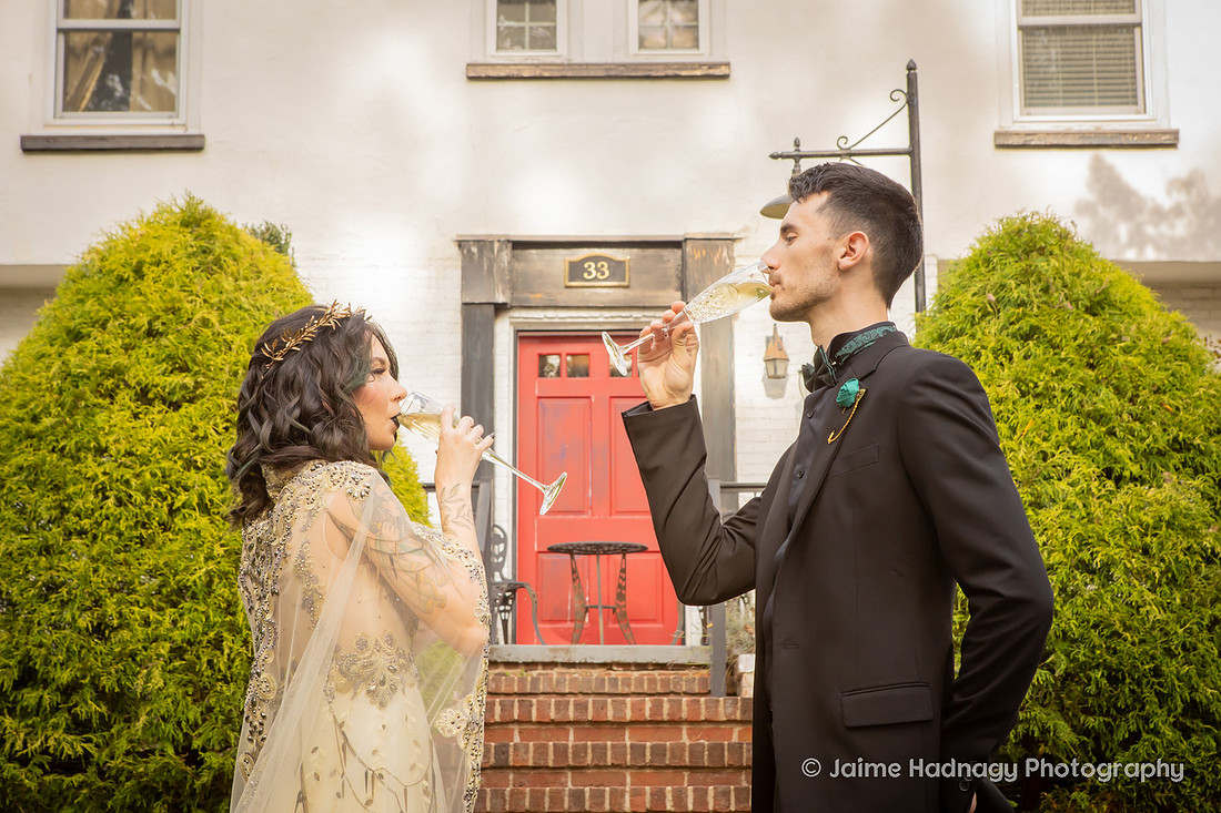 Asheville Wedding Photographer Micro Wedding Outdoors in Autumn