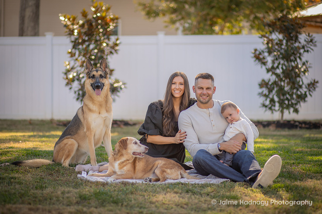 Family Photos with Baby and Dogs | Asheville Photographer