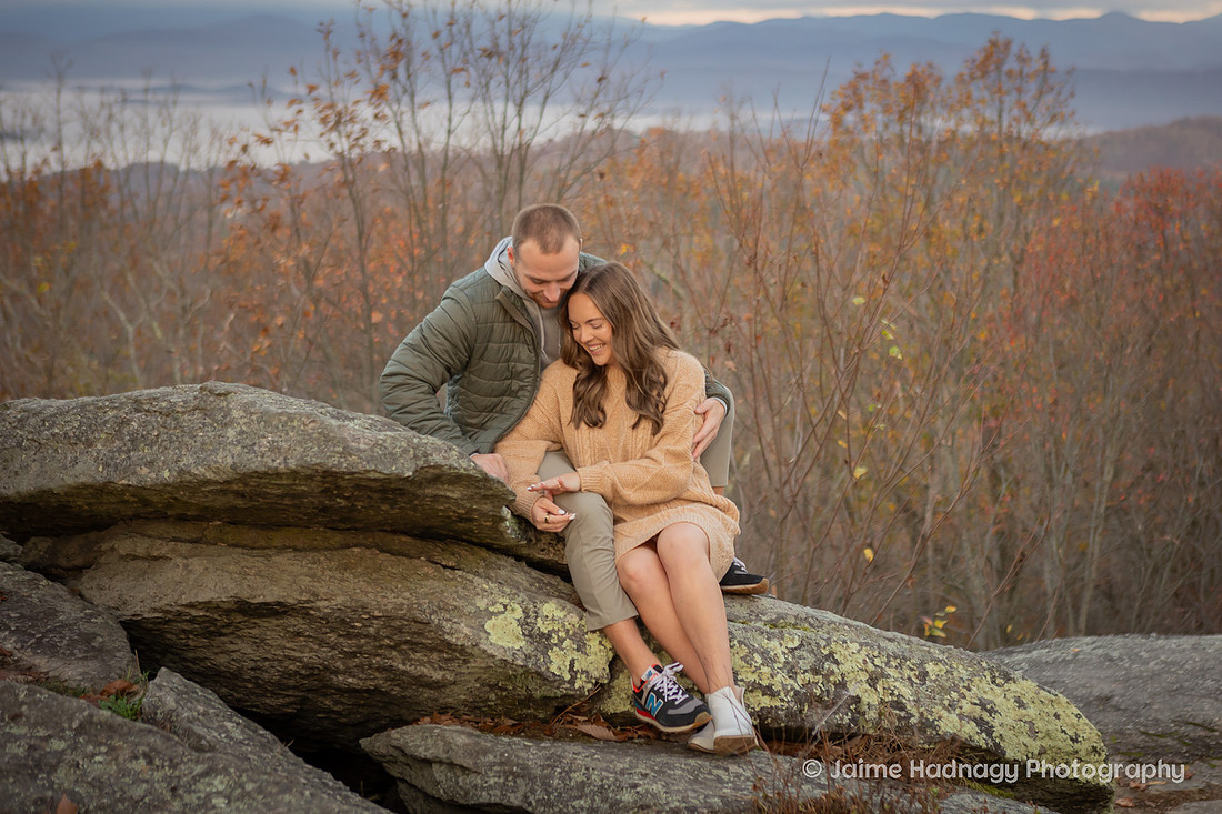Engagement in the mountains | Asheville Proposal Photographer WNC
