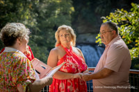 Dora & Steve's Elopement Above Looking Glass Falls