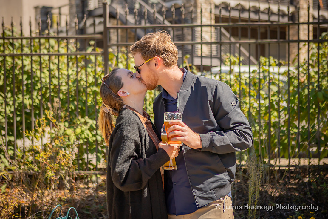 Getting Engaged at a Brewery in Sierra Nevada | Asheville Proposal Photographer