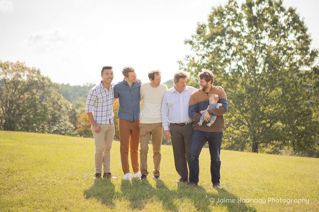 Outdoor Extended Family Portrait | Asheville Photographer