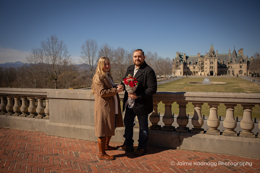 Engagement at Biltmore Estate | Asheville Proposal Photographer