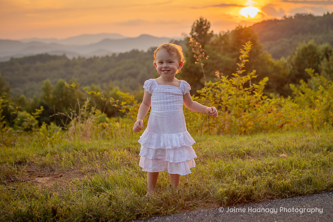 Sunset Family Photos Golden Hour 