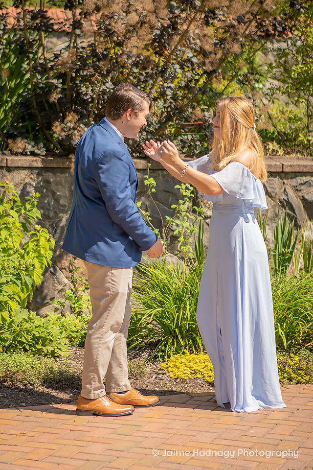Surprise Proposal in the Walled Gardens of Biltmore Estate | Asheville Engagement Photographer