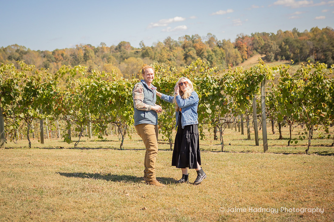 Surprise Proposal at Silverfork Vineyard | WNC Engagement Photographer