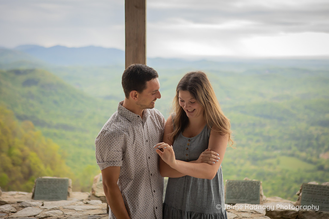 Getting Engaged at Pretty Place | Asheville Proposal Photographer