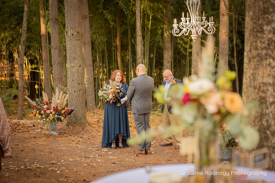 Outdoor Fall Wedding in the Forest | Asheville Wedding Photographer