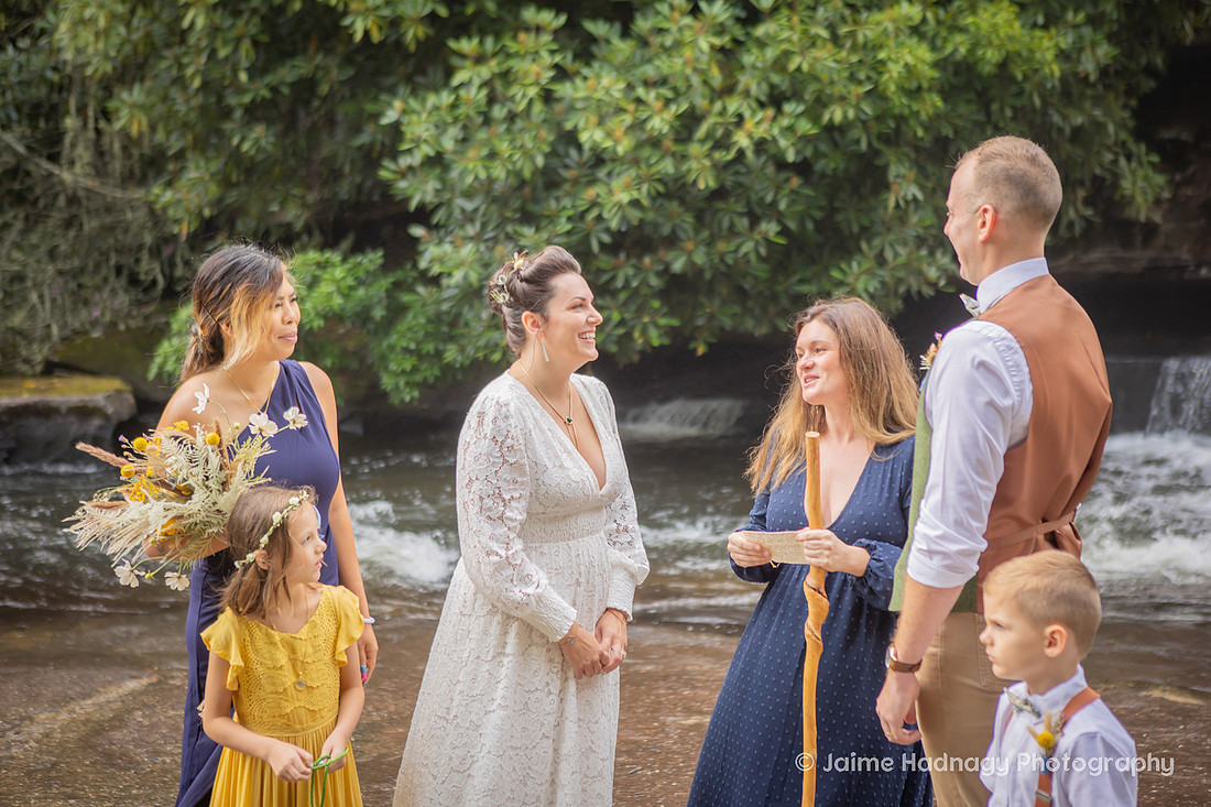 Waterfall Elopement | Asheville Nature Wedding Photographer