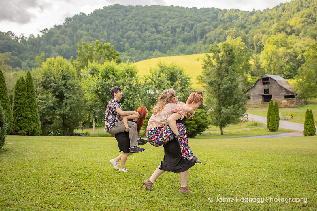 Playful Family photo session | Asheville Photographer
