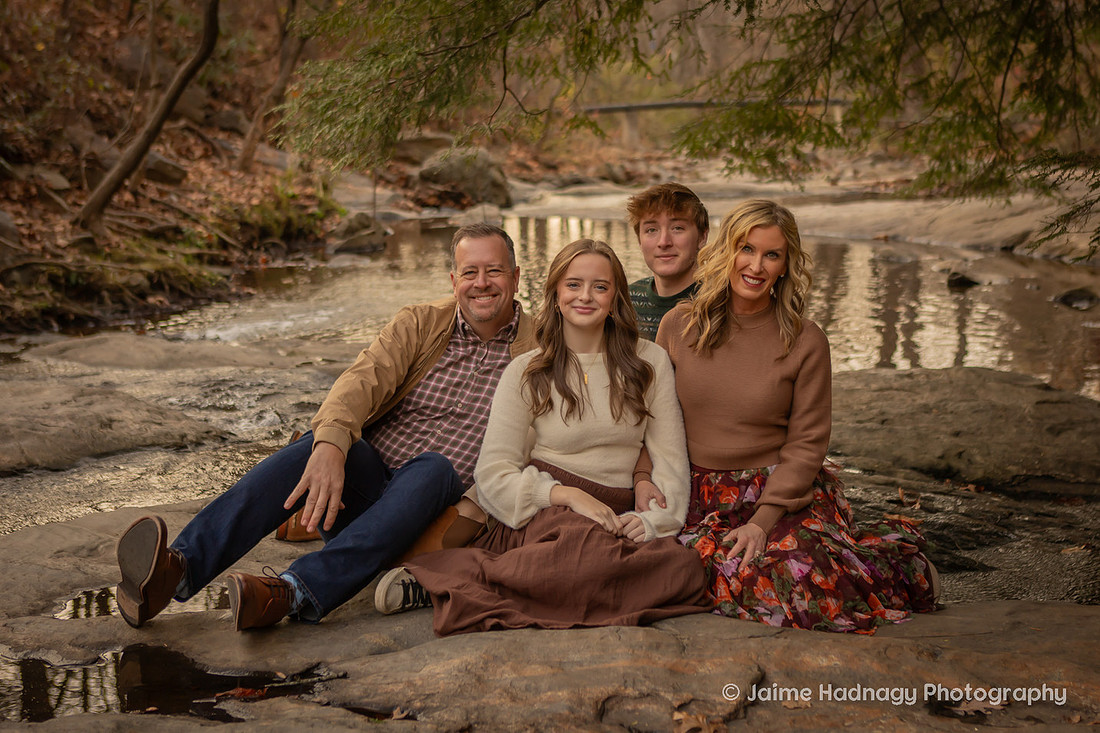 Outdoor Fall Family Photos in Asheville