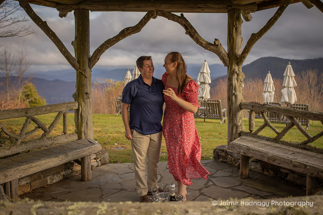 Engagement Photography at The Swag in Waynesville NC | Asheville Proposal Photographer