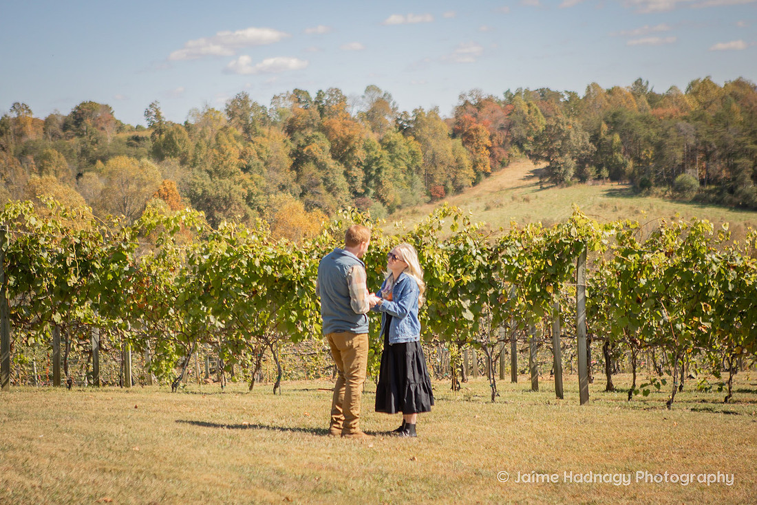 Surprise Proposal at Silverfork Vineyard | WNC Engagement Photographer
