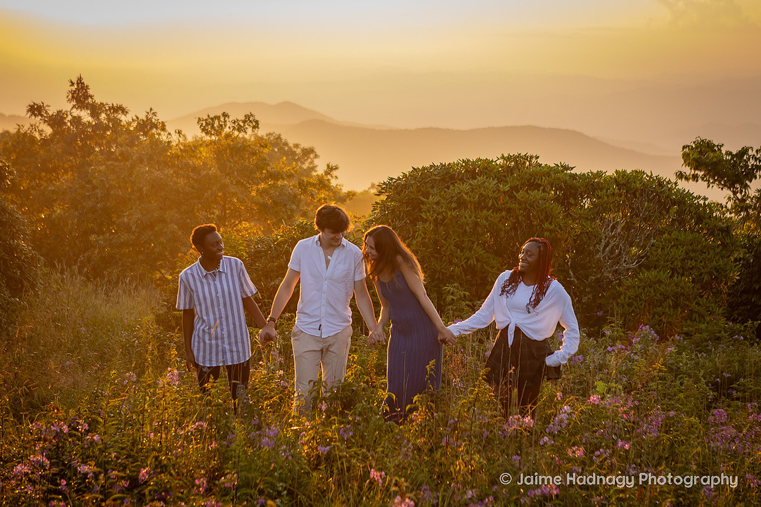 Golden Hour Outdoor Hiking Photo Session | Asheville Family Photographer