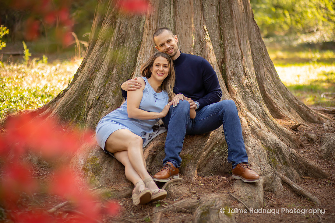 Engagement Photos in the Gardens of the Biltmore 
