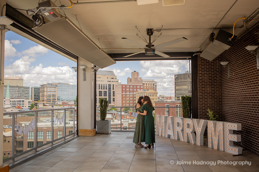Same Sex Couple Engagement Photos in Greenville SC