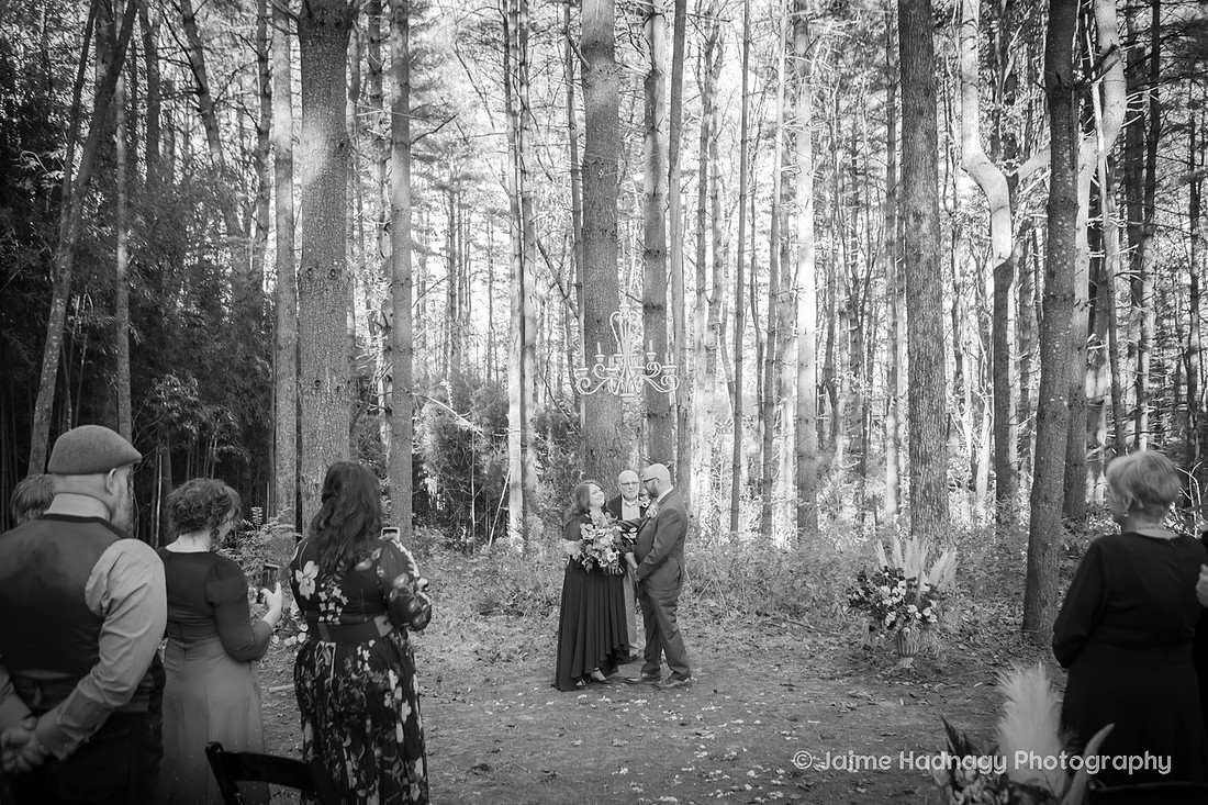 Outdoor Fall Wedding in the Forest | Asheville Wedding Photographer