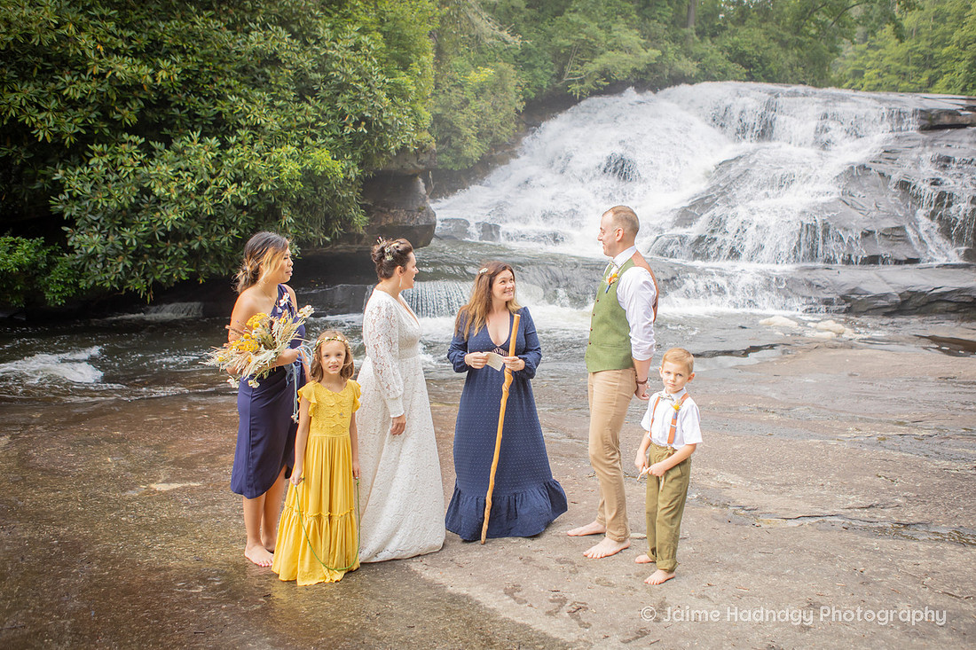 Waterfall Elopement | Asheville Nature Wedding Photographer